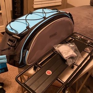 Bike rack and bike bag for rack. Brand new